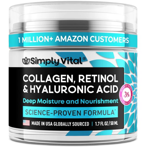 SimplyVital Collagen, Retinol & Hyaluronic Acid Cream